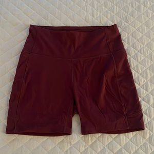 CALIA Energize High Rise Biker Shorts - Ripe Boysenberry (Size M)